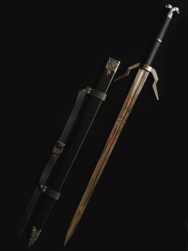 The Witcher Geralt Gwynbleidd Cirilla Sword All Metal Sword The Wither Cosplay
