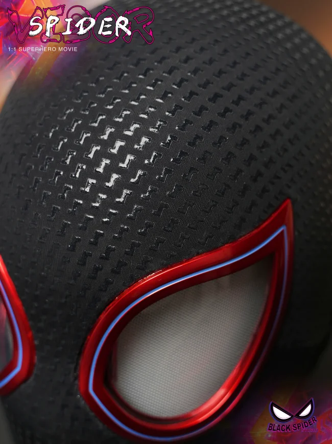 In Stock Spider-Man Mask Moving Eyes Helmet Cosplay Prop Remote Control Ring NEW