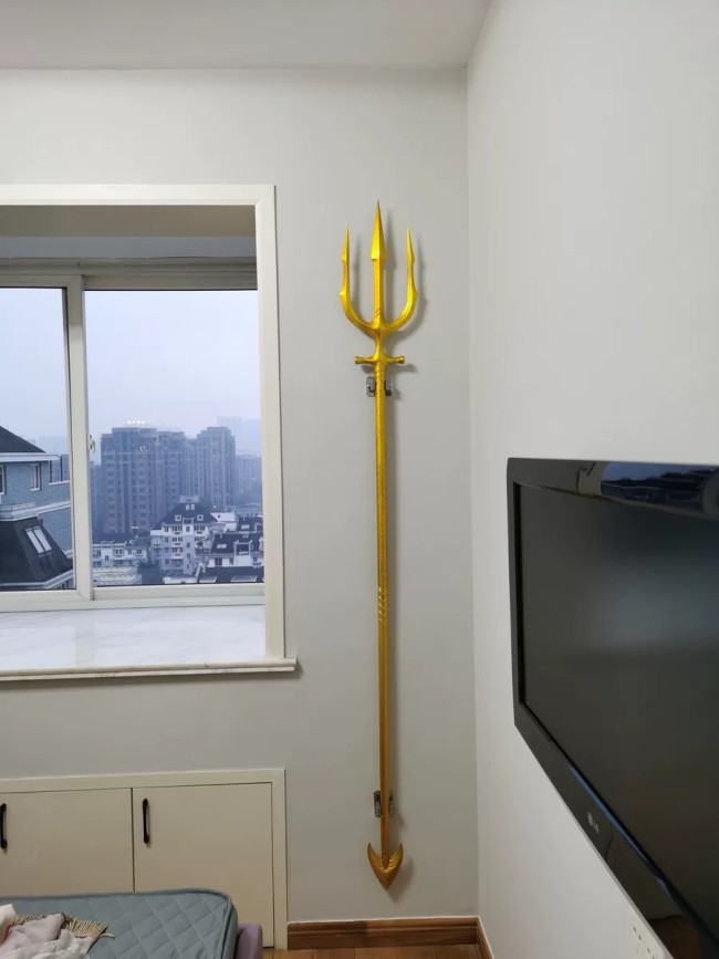 HCMY Aquaman Trident 1:1 Scale All Metal Aquaman Cosplay Model Collection 83''