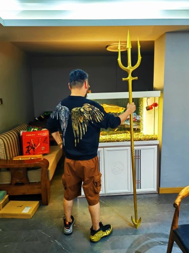 HCMY Aquaman Trident 1:1 Scale All Metal Aquaman Cosplay Model Collection 83''