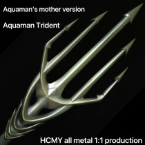 HCMY Aquaman Trident Silver Version 1:1 Scale Aquaman Cosplay Collection 83''