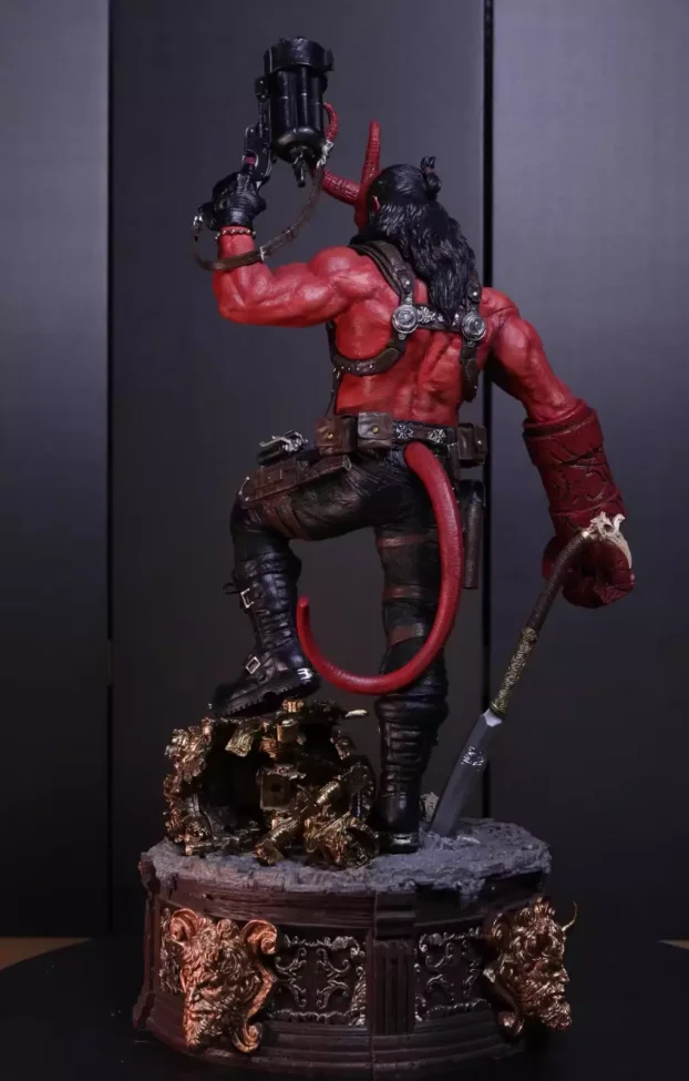 In stock Private order Dime Press hellboy 1/4 scale Polystone Statue figure
