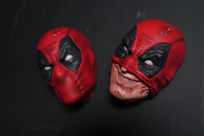 In stock Puzzle Deadpool head carved 3D refrigerator magnet Figure Free shipping