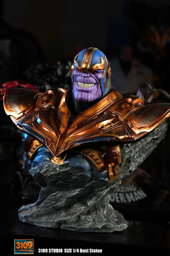 In stock 3109 Studio Avengers Thanos 1/4 Bust Statue model