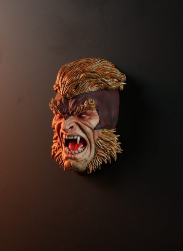 In stock 3109 Studio Puzzle X-Men Wolverine Sabretooth1/4 head carved fridge magnet Resin statue Figure Collection Gift 