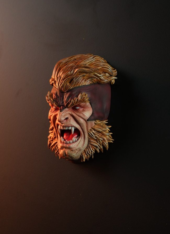 In stock 3109 Studio Puzzle X-Men Wolverine Sabretooth1/4 head carved fridge magnet Resin statue Figure Collection Gift 