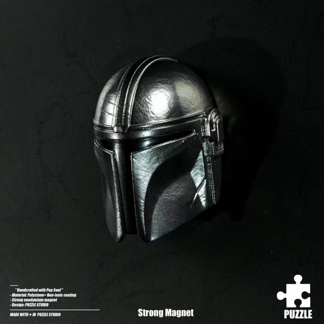 In stock 3109 Studio Puzzle Star Wars Stormtrooper  Mandalorian 1/4 head carved fridge magnet Resin statue Figure Collection Gift