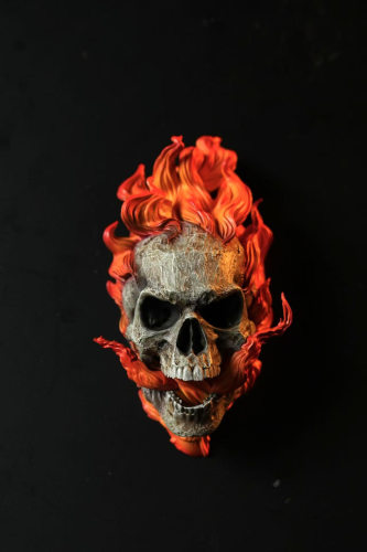 In stock 3109 Studio Puzzle Ghost Ride 1/4 head carved fridge magnet Resin statue Figure Collection Gift