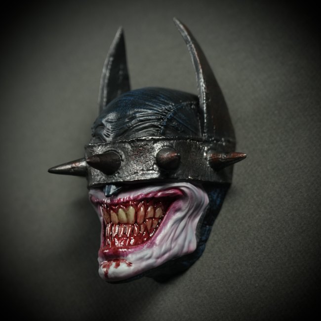 In stock 3109 Studio Puzzle The Batman Who Laughs 1/4 head carved fridge magnet Resin statue Figure Collection Gift 