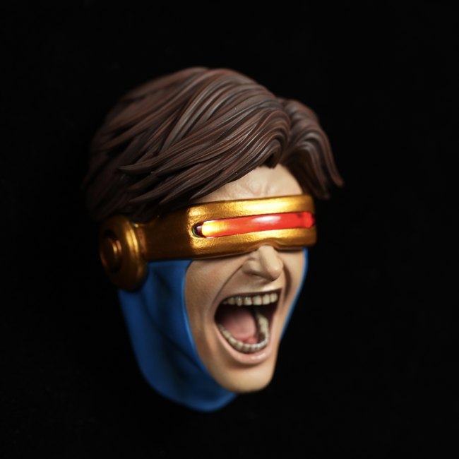 In stock 3109 Studio Puzzle X-Men Cyclops  1/4 head carved fridge magnet Resin statue Figure Collection Gift