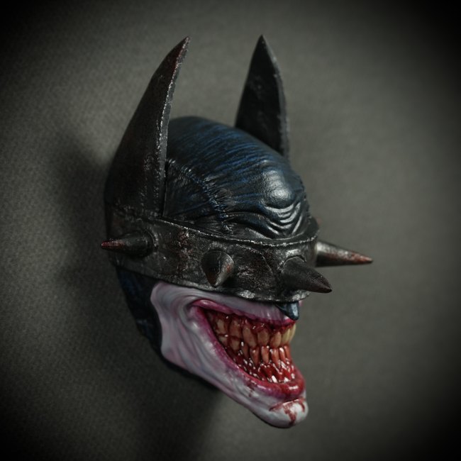 In stock 3109 Studio Puzzle The Batman Who Laughs 1/4 head carved fridge magnet Resin statue Figure Collection Gift 