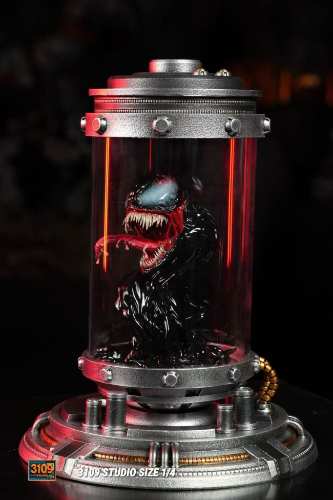 In stock 3109 Studio laboratory Venom 1/4 scale Resin statue Polystone LED