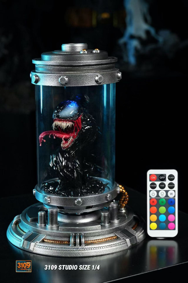 In stock 3109 Studio laboratory Venom 1/4 scale Resin statue Polystone LED