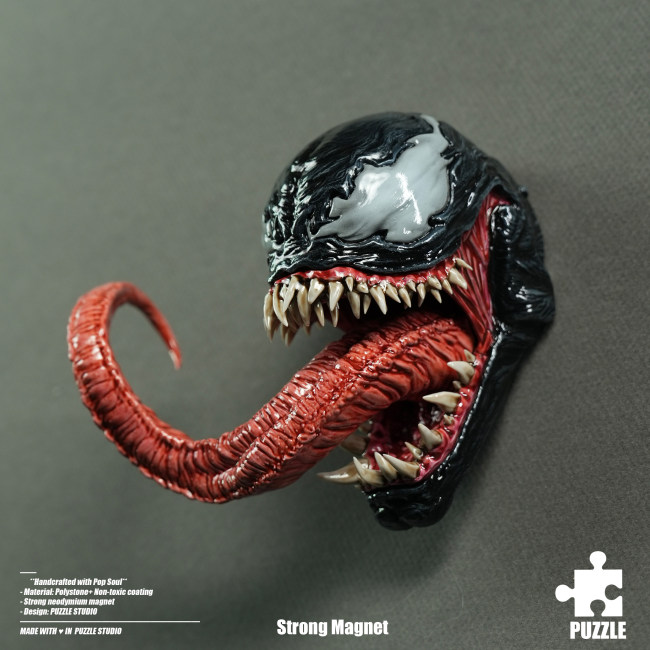 Pre-sale 3109 Studio Puzzle Venom 1/4 head carved fridge magnet Resin statue Figure Collection Gift