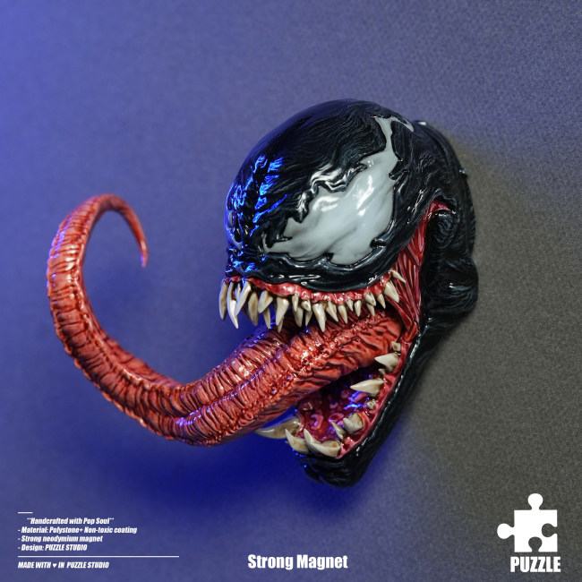 Pre-sale 3109 Studio Puzzle Venom 1/4 head carved fridge magnet Resin statue Figure Collection Gift