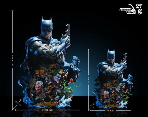 Pre-sale 27 YU Studio Joker Batman 1/4 1/1 bust Scale Polystone Resin Statue