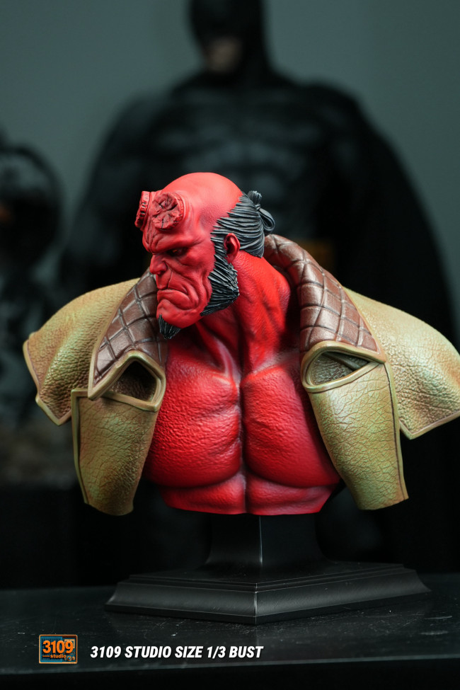 In stock 3109 Studio HellBoy 1/3 Scale bust Polystone Resin Statue model