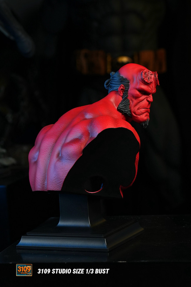 In stock 3109 Studio HellBoy 1/3 Scale bust Polystone Resin Statue model