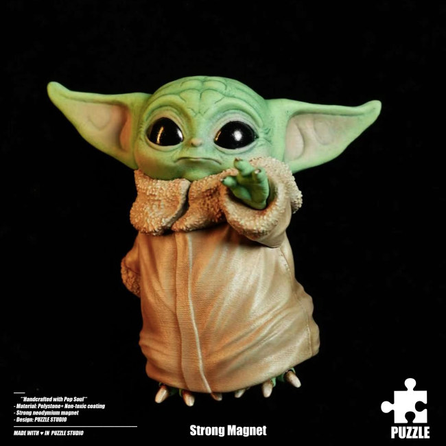 Pre-sale Puzzle Star Wars Grogu fridge magnet Resin statue Figure Collection Gift