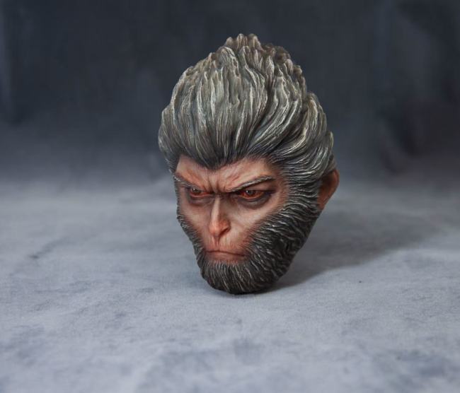 Handmade Custom ‌Journey to the West‌ Monkey King Head Sculpture Fridge Magnet Resin Kitchen Decor Collectible Gift