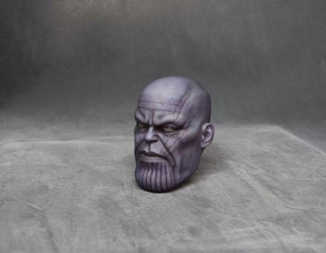 Handmade Custom Thanos Head Sculpture Fridge Magnet Resin Kitchen Decor Collectible Gift