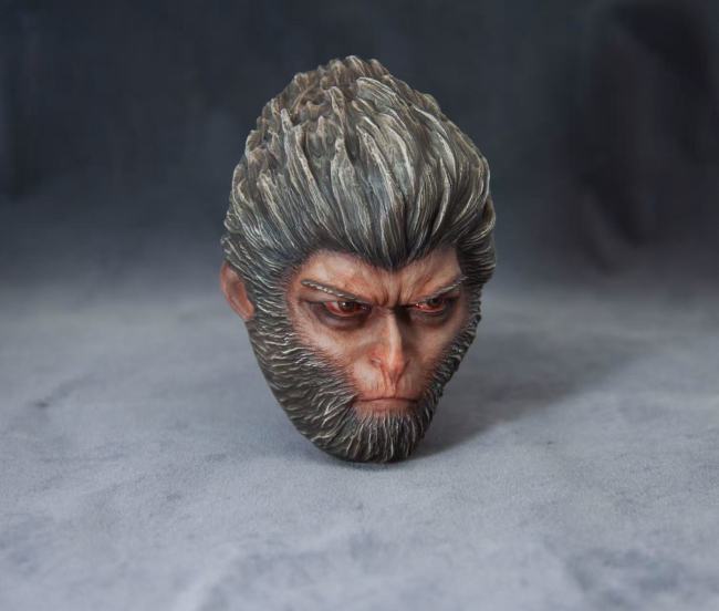 Handmade Custom ‌Journey to the West‌ Monkey King Head Sculpture Fridge Magnet Resin Kitchen Decor Collectible Gift