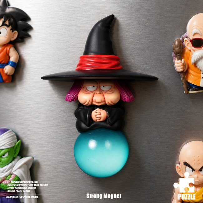 Pre-sale Puzzle Studio DBZ  Fortuneteller Baba Fridge Magnet Dragon Ball Resin Statue Figure Collection Gift