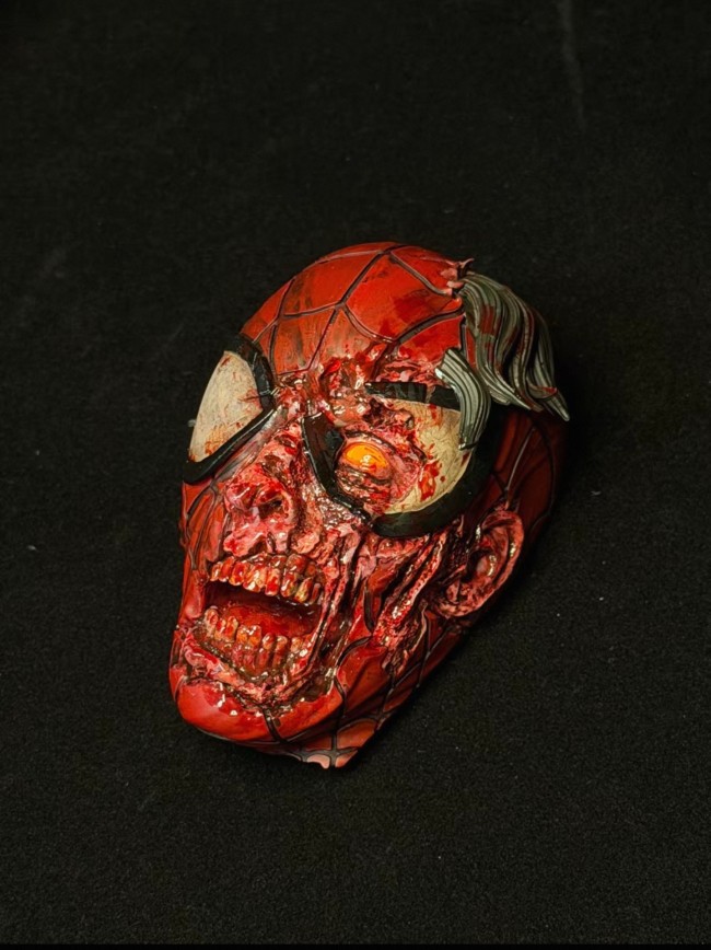 Handmade Custom Zombie Spider-Man Fridge Magnet Resin Kitchen Decor Collectible Gift