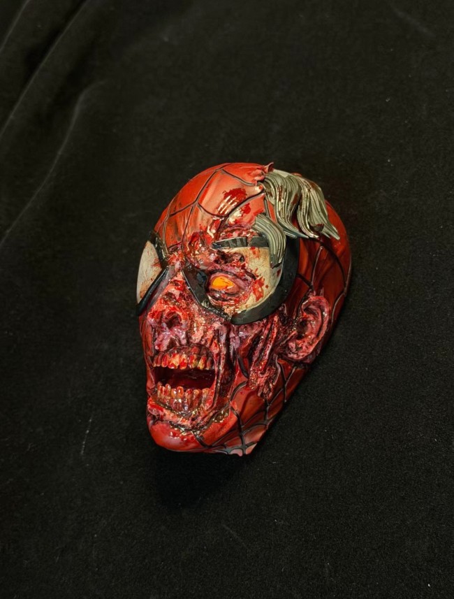 Handmade Custom Zombie Spider-Man Fridge Magnet Resin Kitchen Decor Collectible Gift