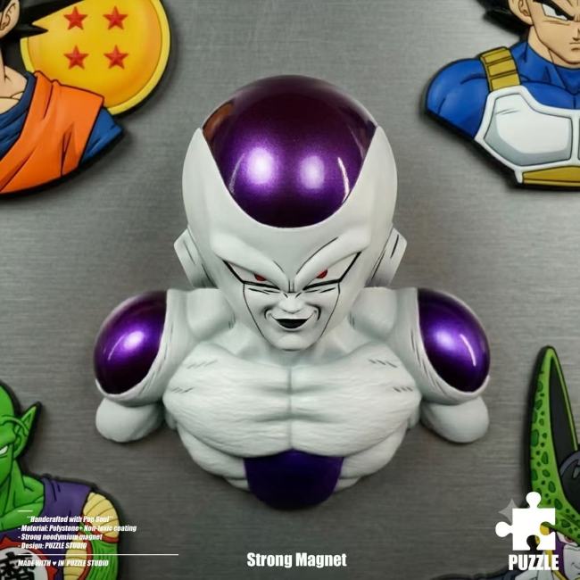 Pre-sale Puzzle StudioDragon Ball Frieza  Fridge Magnet First Form  Second Form Final Form Resin Statue Figure Collection Gift
