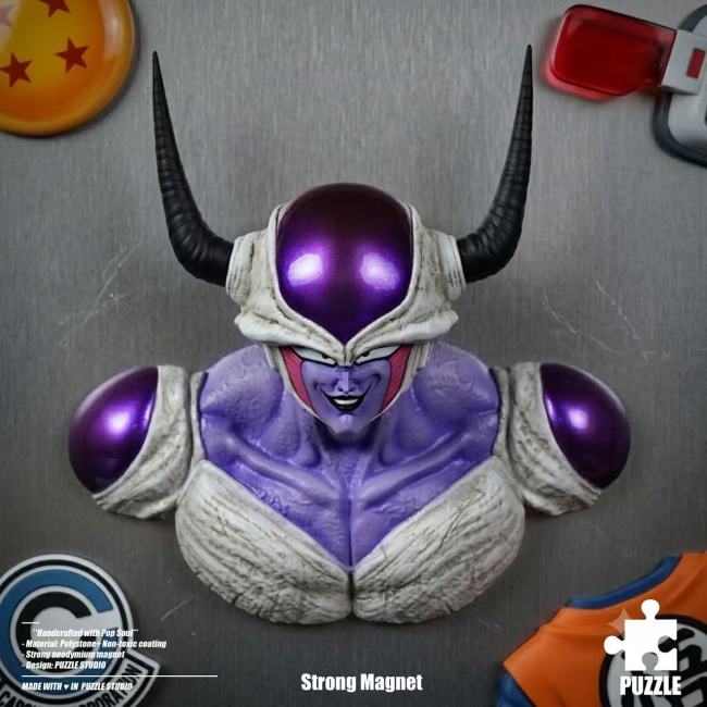 Pre-sale Puzzle StudioDragon Ball Frieza  Fridge Magnet First Form  Second Form Final Form Resin Statue Figure Collection Gift