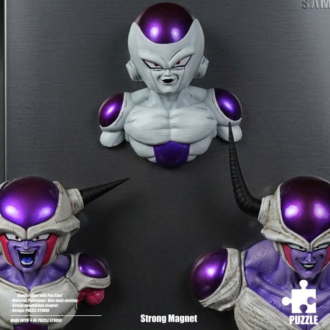Pre-sale Puzzle StudioDragon Ball Frieza  Fridge Magnet First Form  Second Form Final Form Resin Statue Figure Collection Gift