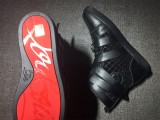 red bottoms mens Christian Louboutin Leather High Top Sneakers