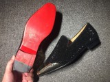 red bottoms for man Christian Louboutin Loafer Black Men Shoes