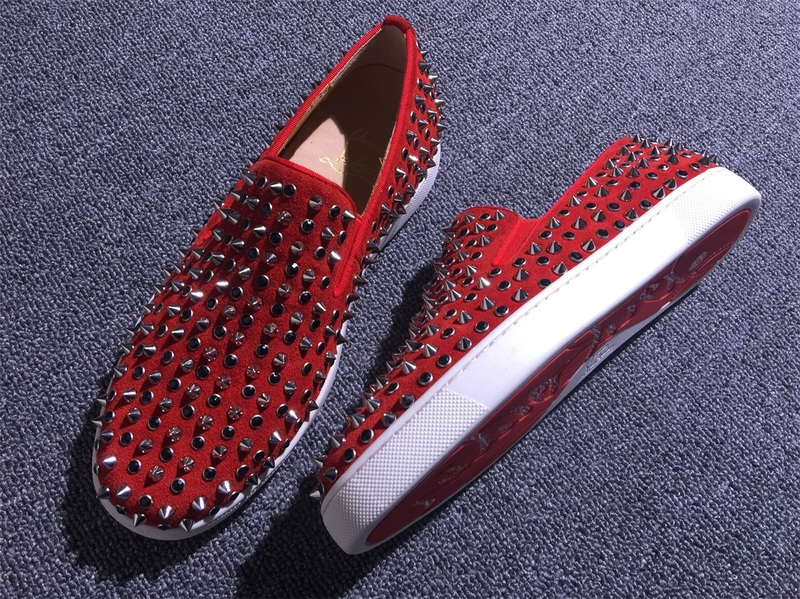 red bottom boat shoes