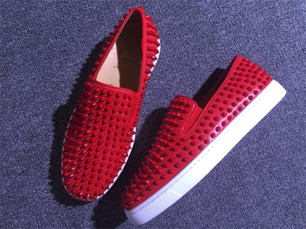 red bottom boat shoes