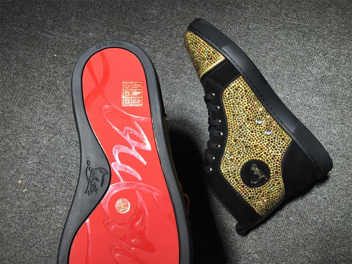 louboutin strass flats