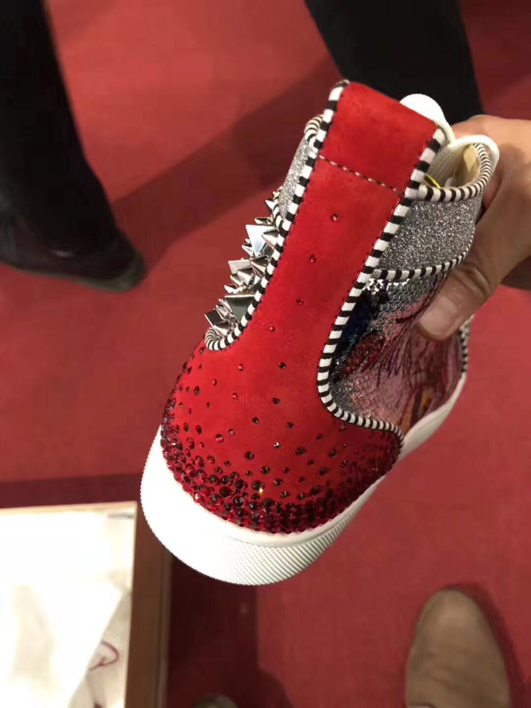 high top louboutin mens