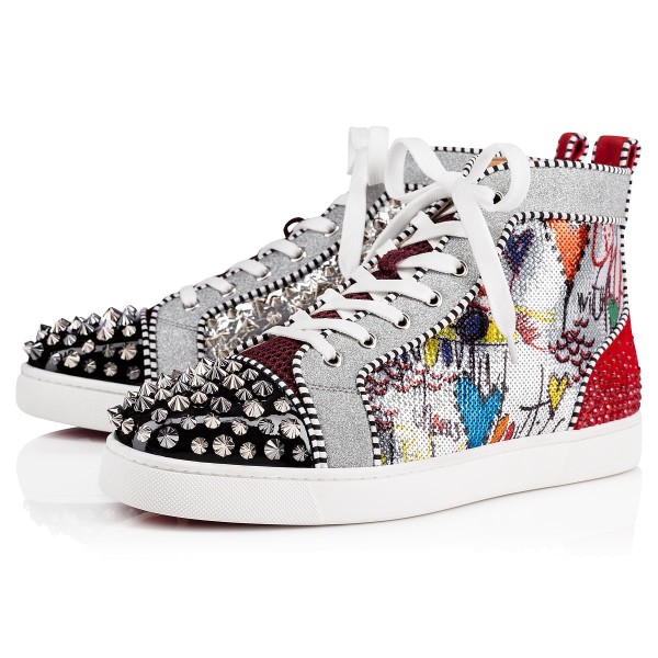 red bottom shoes for men - Christian Louboutin No Limit F18 High Top ...