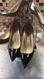 Christian Louboutin Women Heel Shoes Black Patent Leath Style