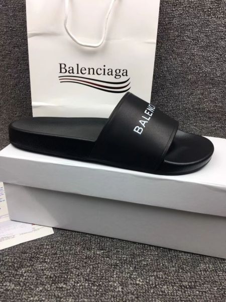 balenciga men black sandals shoes