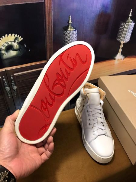 red bottom shoes for men - Christian Louboutin Flat Basketball Shoes ...