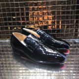 louboutins men Christian Louboutin Patent Loafer Men Shoes