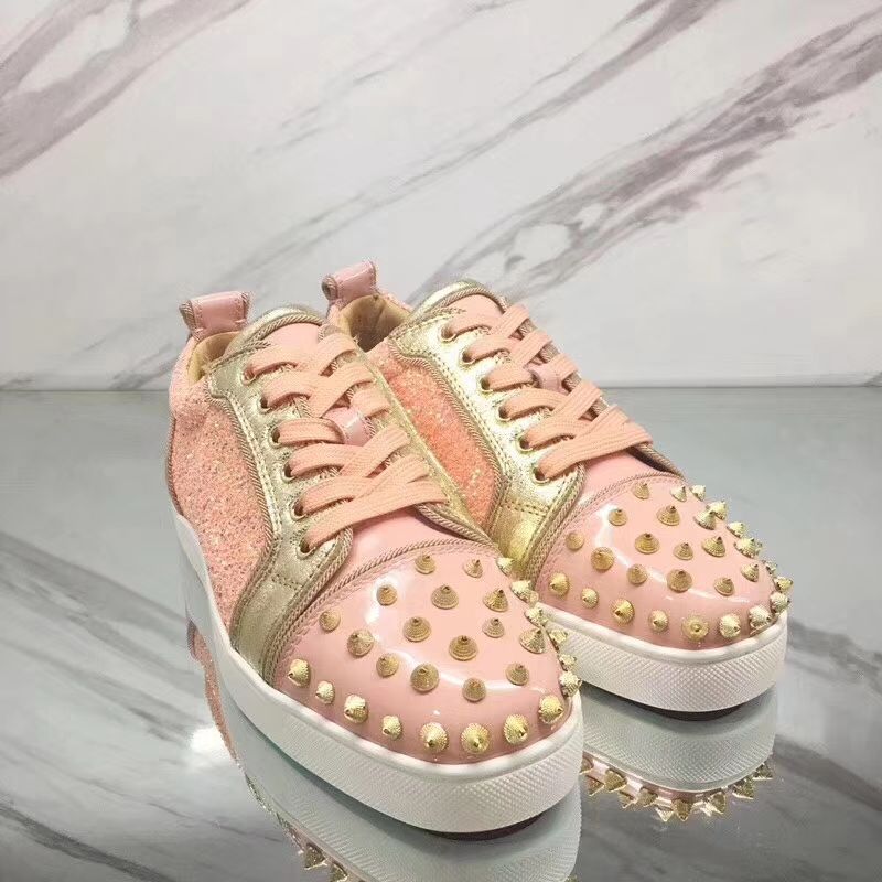 louboutin trainers pink