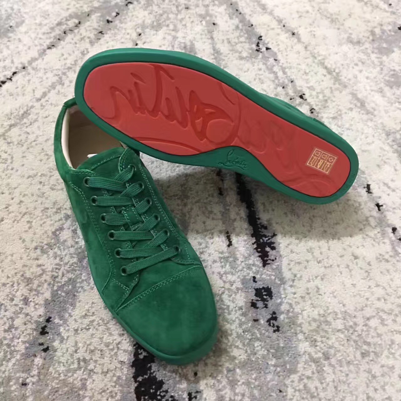 suede louboutin sneakers