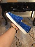 Christian Louboutin Blue Strass With Spike Boat Shoes Louboutin For Man Sneakers