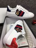 GG dog white ace shoes