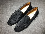loafers for men Christian Louboutin Loafer Gold Spikes Men Shoes