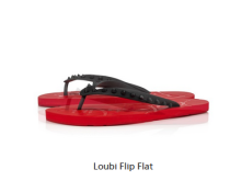christian louboutin Loubi Flip Flat Shoes