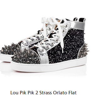 Christian Louboutin Lou Pik Pik 2 Strass Orlato Flat With Strass Louis Flats Men Shoes